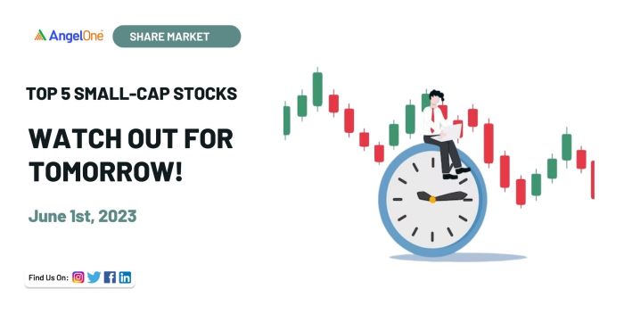 Top 5 Smallcap Stocks Watch out for Tomorrow, June 1, 2023 | Angel One